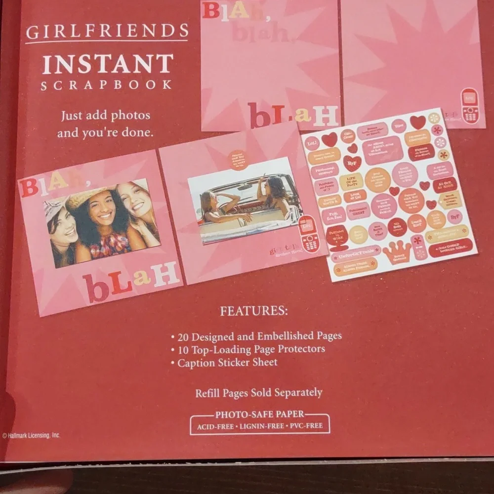 Girlfriends instant scrapbook, by hallmark, nib